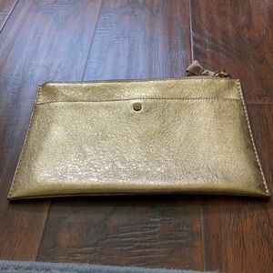 J. Crew Gold Clutch